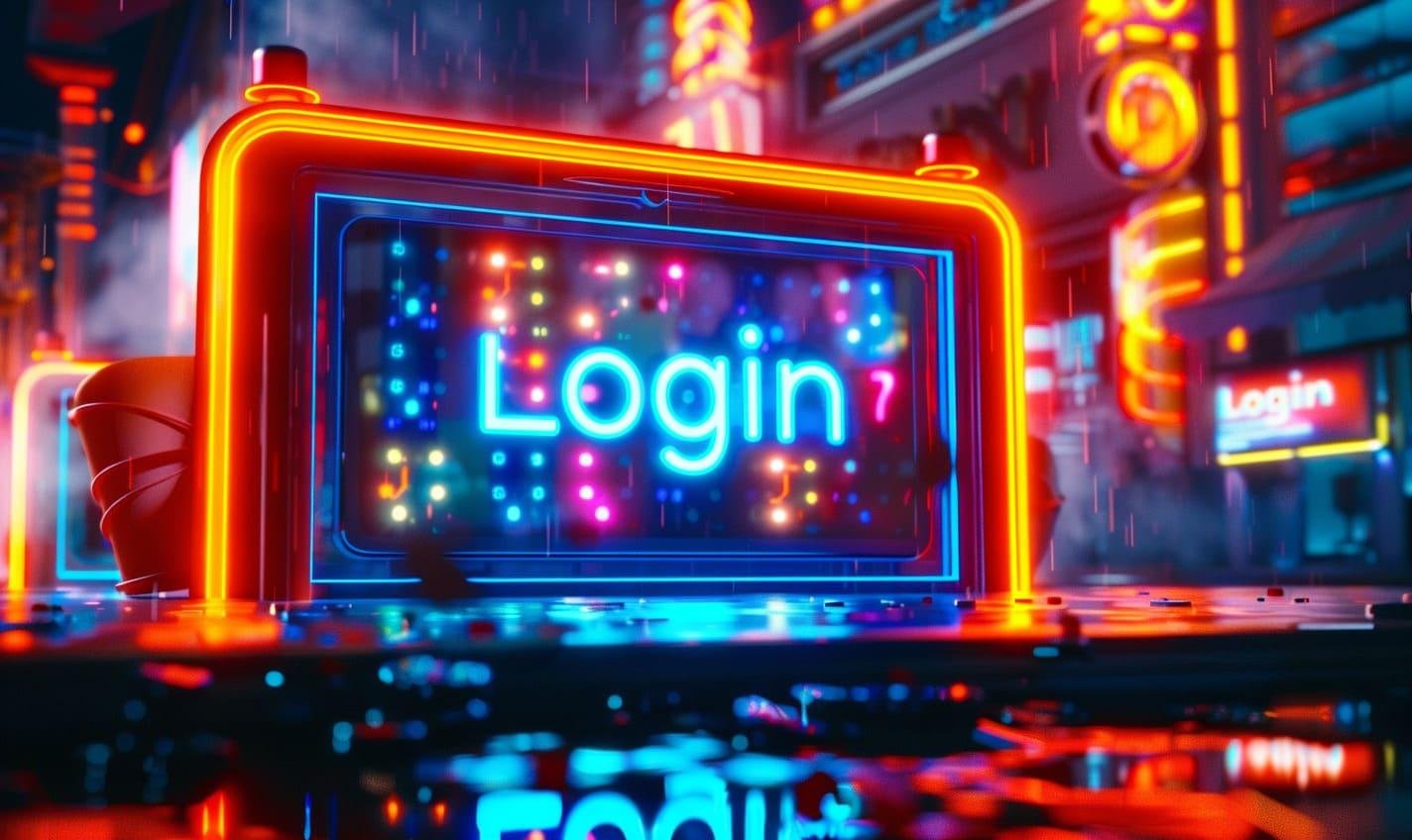 Pengguna sedang melakukan login ke aplikasi pedetogel dengan keamanan data terjamin